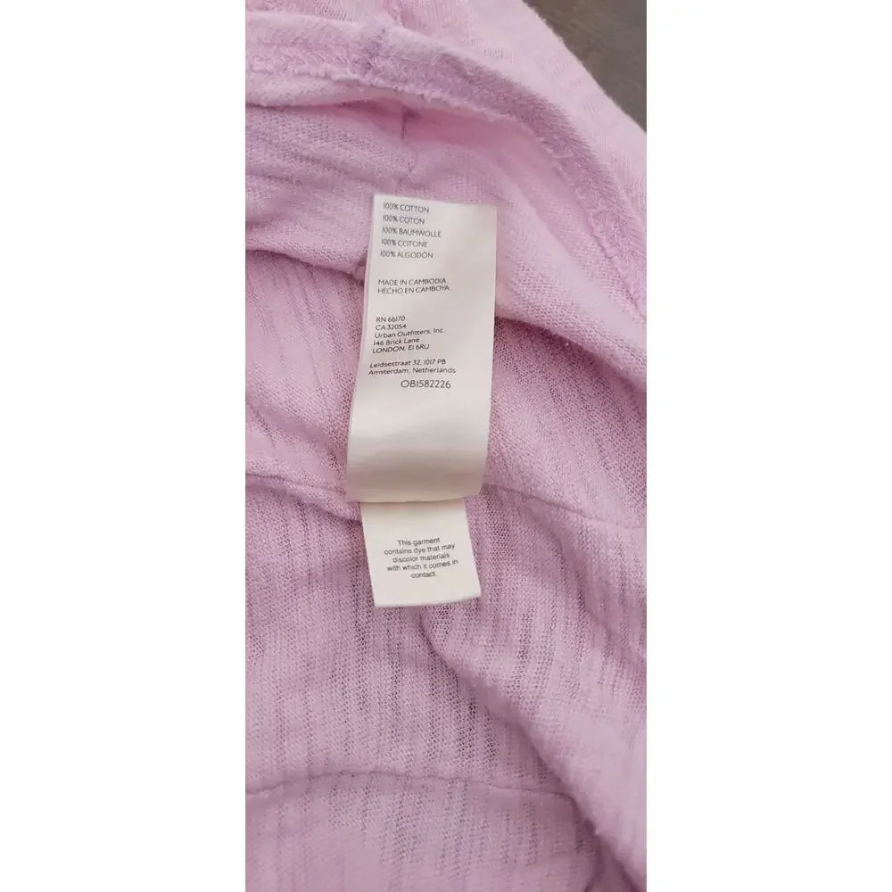 Free People We The Free Everyday Layering Knit Top Pink Small OB 1582226